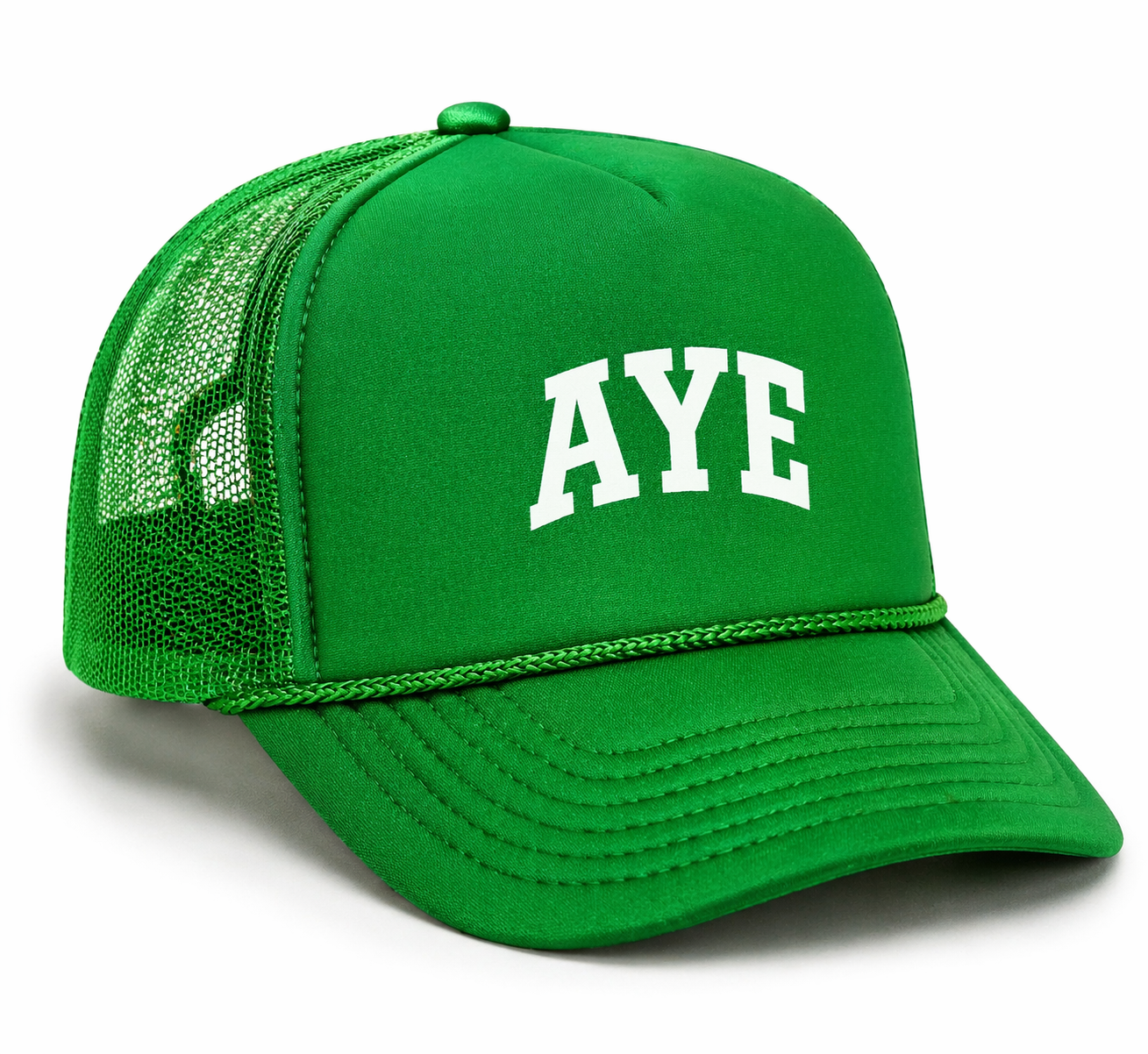 “AYE” VARSITY TRUCKER HAT