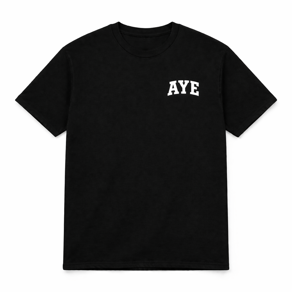 “AYE” VARSITY SHIRT