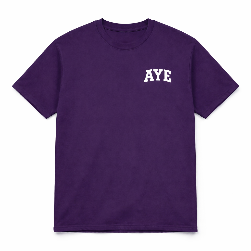 “AYE” VARSITY SHIRT