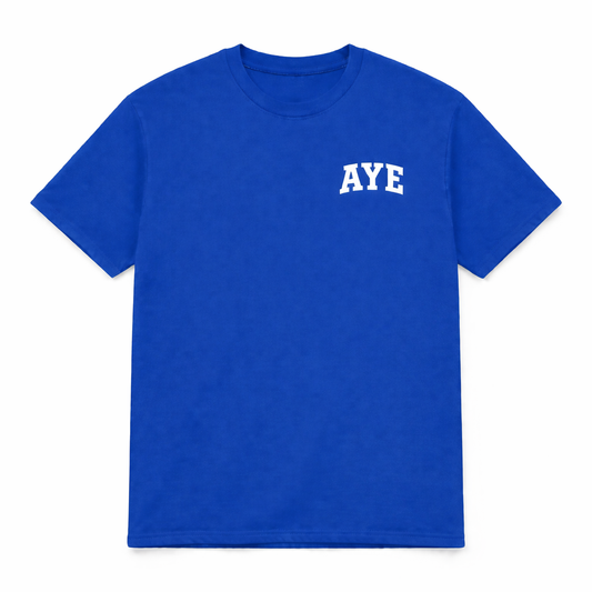 “AYE” VARSITY SHIRT